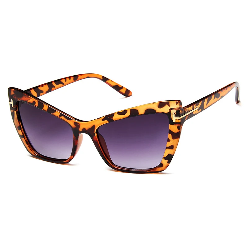 Солнцезащитные очки Tom Cat Eye UV400 женские брендовые дизайнерские большого размера в