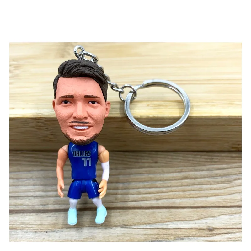 

Keychain Action Figures Model Dolls Toys for Basketball Star Luka Doncic Kobe Bryant Curry Durant James Harden Fans Gifts