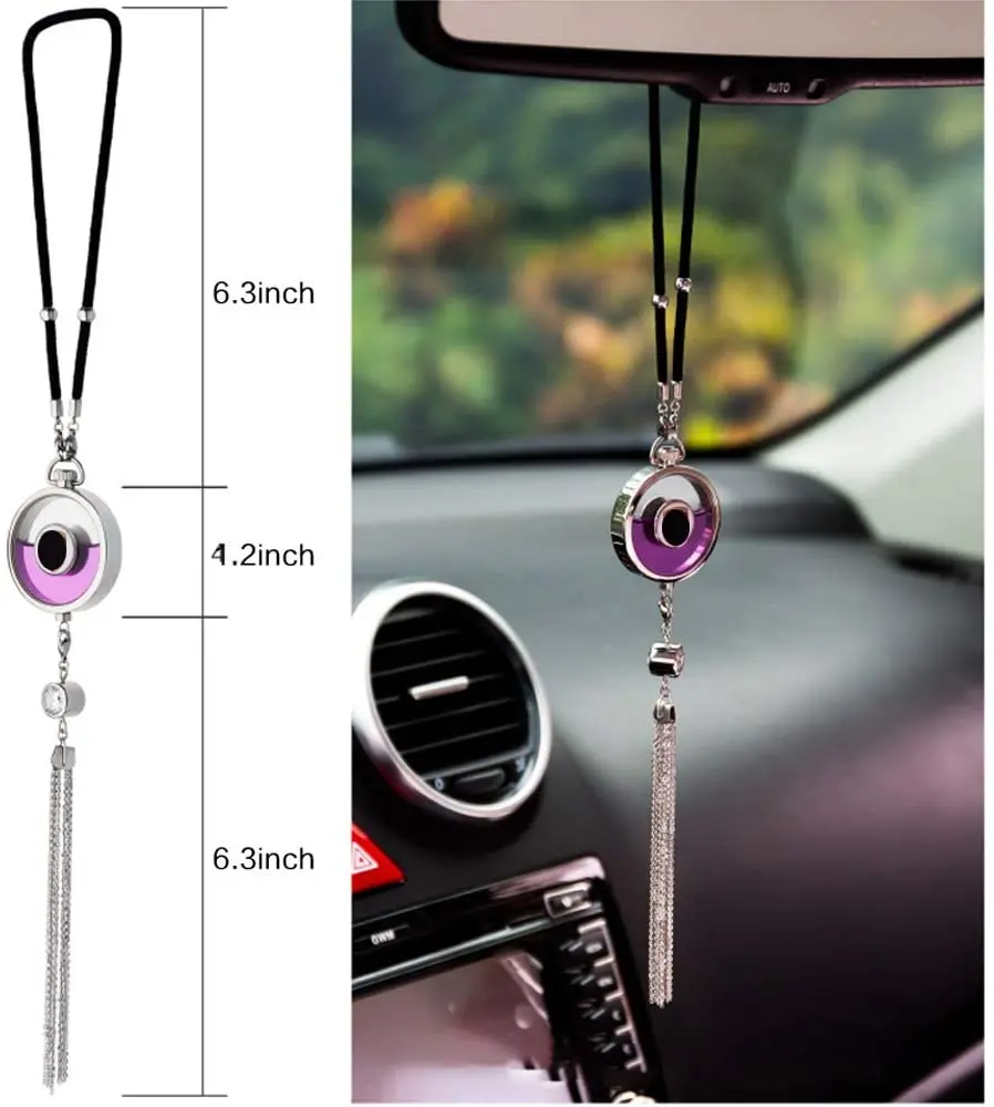 Автомобильное зеркало заднего вида с подвеской логотипом освежитель для