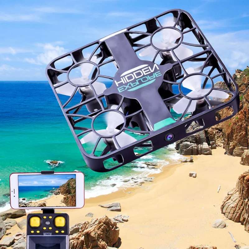 QS003 Wifi Дрон FPV 2 4G 6 осевой гироскоп 3D флип 0.3MP HD камера Crashworthy структура удержание