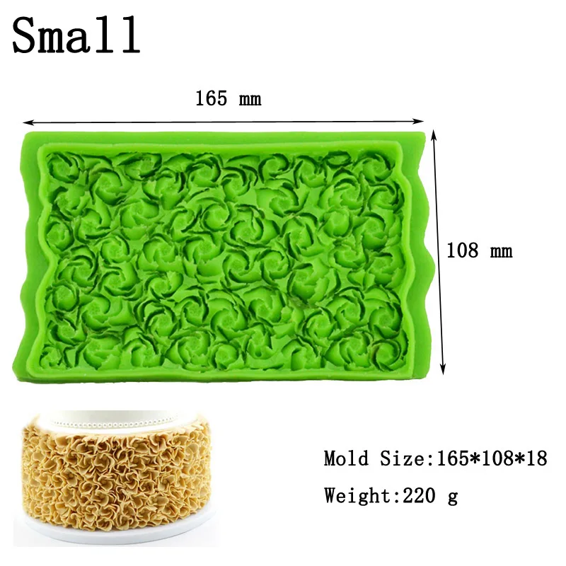 Meibum 2 стиля розы рюшами лепесток силиконовые помадки торт плесень сахар ремесло
