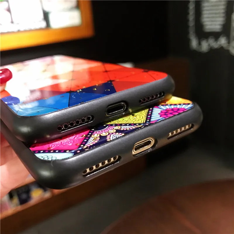 Чехол для телефона с изображением цветов мандалы и треугольников Huawei Honor 9 10 Lite 8X 9X