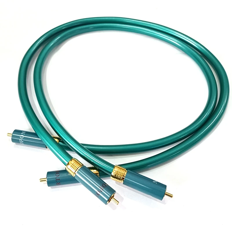 Hifi 8N OFC ортофон RCA кабель Hi end усилитель CD Interconnect 2RCA к Штекерный