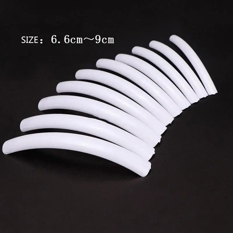 Длинные накладные ногти 10 шт./упак. натуральное/прозрачное покрытие Экстра