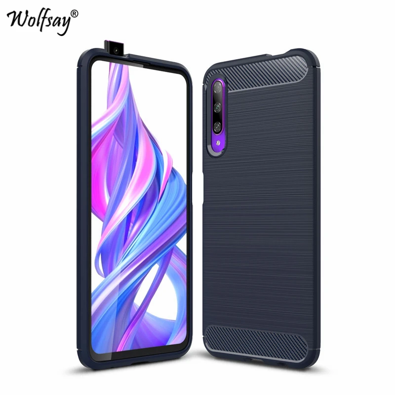 Чехол для Huawei Honor 9X противоударный армированный резиновый мягкий ТПУ