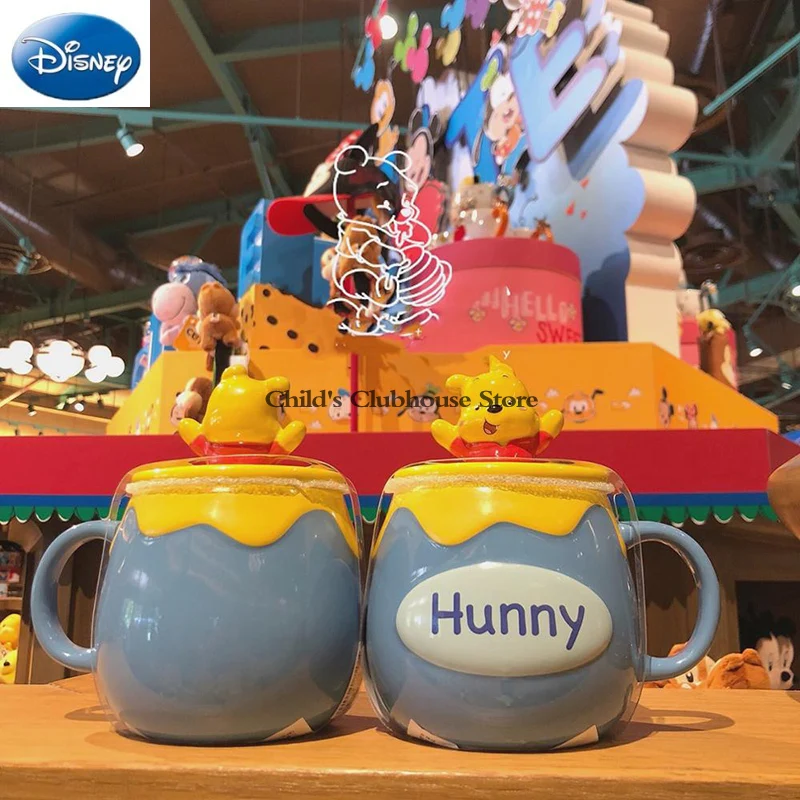 

Disney Cute Winnie the Pooh Tigger Pig Cartoon Cup Large Capacity Ceramic Cup Coffee Milk Tea Breakfast Mug