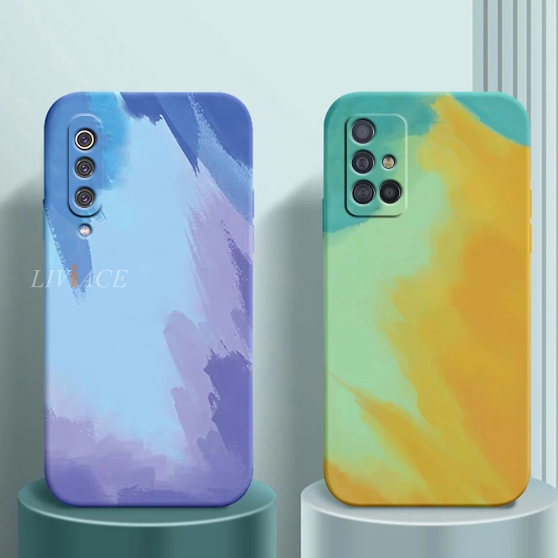 silicone phone case for samsung galaxy a51 a71 4g a7 2018 a10 a50 a30s a30 a20 a10s a20s a01 a31 a11 a21s a72 a12 a52 a32 cover free global shipping