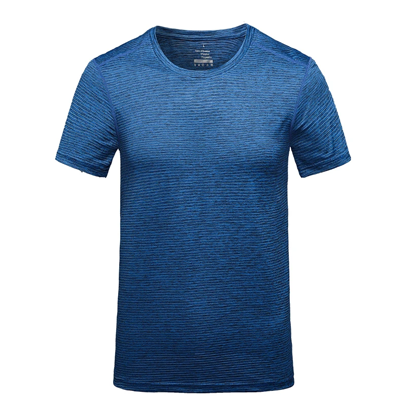 L-4XL мужские футболки для бега быстросохнущие спортивные тренировок футбольная