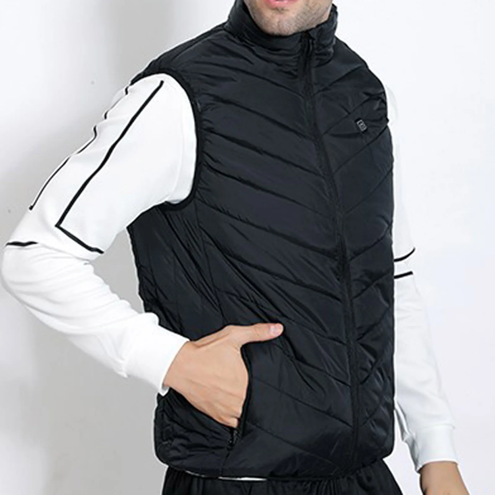 

En Women Outdoor Usb Infrared Heating Vest Jacket Winter Flexible Electric Thermal Clothing Waistcoat For Hiking Fishing Cloth
