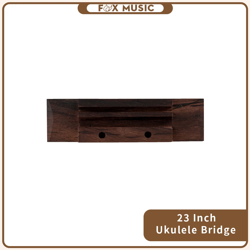 

Rosewood Ukulele Saddle Bridge Slotted & Drilled Holes To Through The Strings Concert Uke Hawaii Guitar Accessories