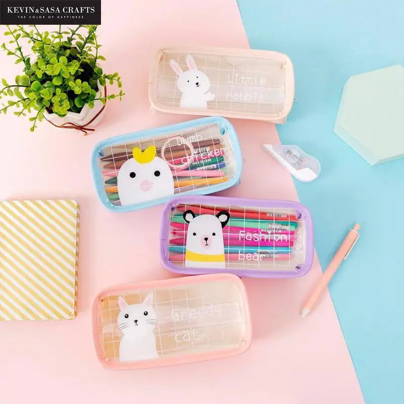 

Transparent Waterproof Pencil Case Cartoon Stationery School Pouches For Girls Back To School Pencil Bag By Kevin&sasa Crafts