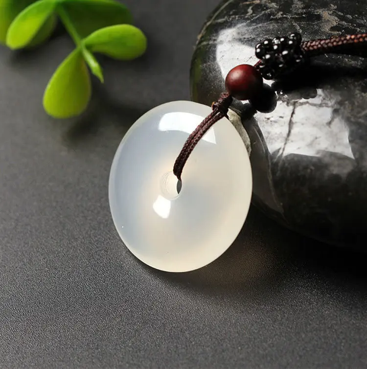 Бразильский ледяной агат халцедон безопасная пряжка мужской и женский