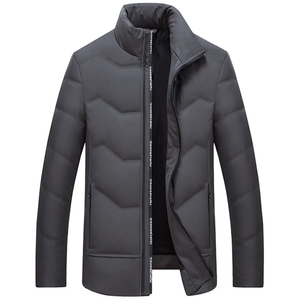 

Brand Top Quality Winter 90% White Duck Down Jacket Men Stand-up Collar Down Coat Male Warm Jacket