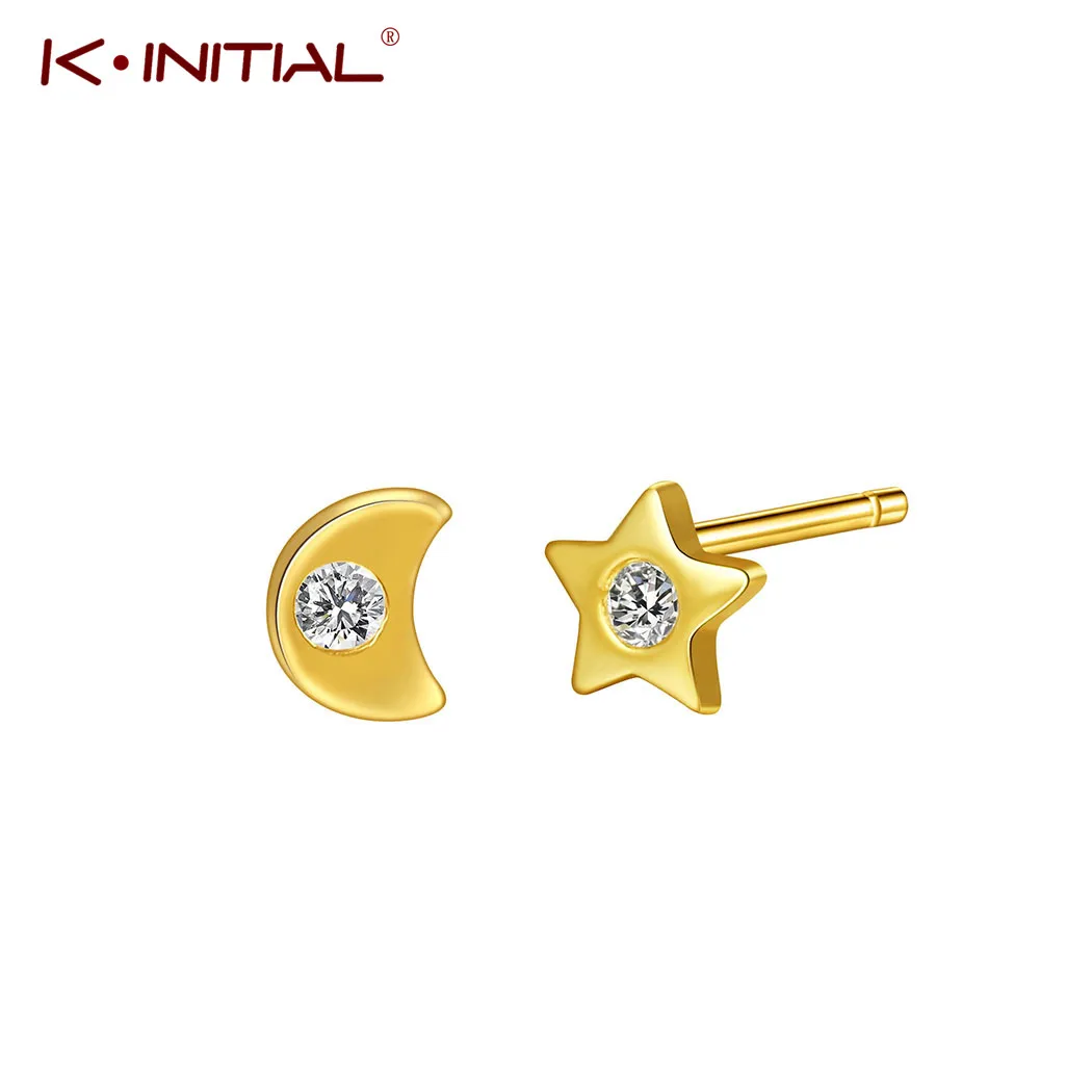 Женские Геометрические серьги гвоздики Kinitial модные в стиле хип хоп с