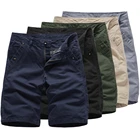 Мужские повседневные шорты-Чино, Классические летние повседневные рабочие армейские тактические однотонные шорты, комбинезон, шорты с карманами, новинка 2021