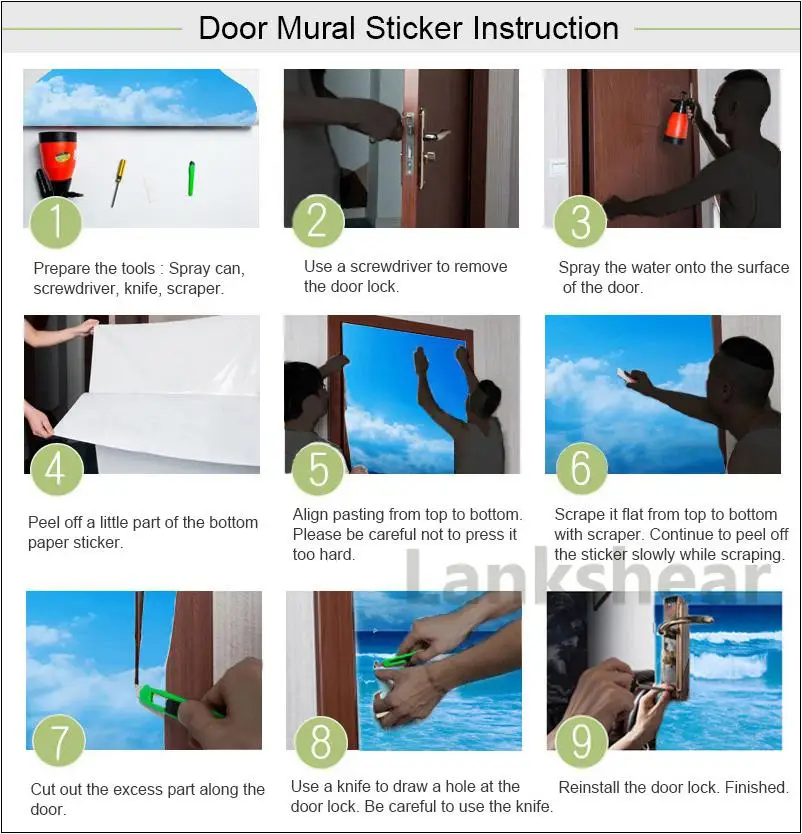 

DIY Door Sticker Self Adhesive Decal Lotus Buddha Home Decor Religion Paper For Living Room PVC Waterproof 3D Print Photo Art