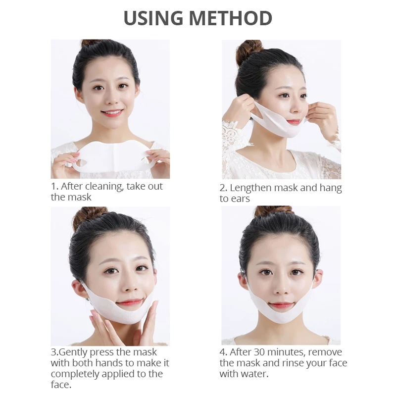 Маска лифтинг для лица V образная маска похудения подтяжки подбородка кожи