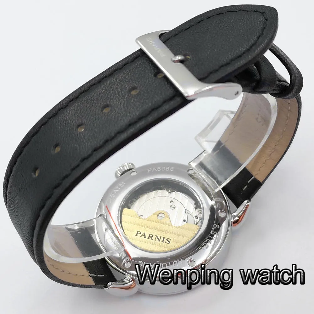 Мужские Роскошные Механические часы Parnis новинка 42 мм автоматические мужские с