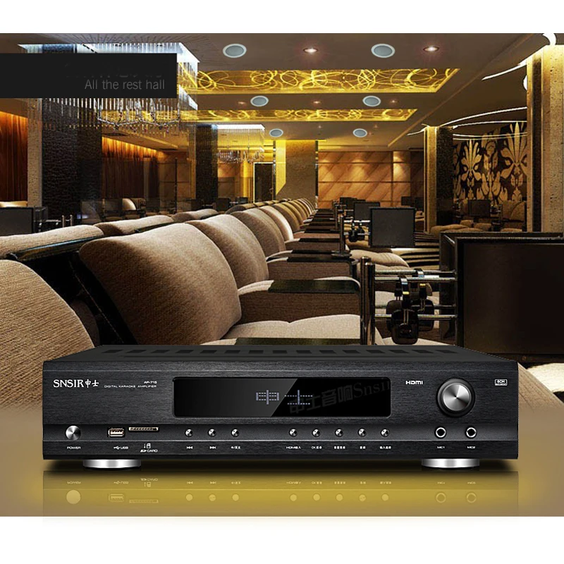 

220V 600W 5.1 HDMI home theater AP-715 high power Bluetooth amplifier DTS decoding HIFI amplifier with remote control