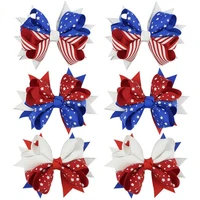 30pcs large dog hair accessories alloy clip pet dog independence day hair accessories 4th july holidays pet grooming products