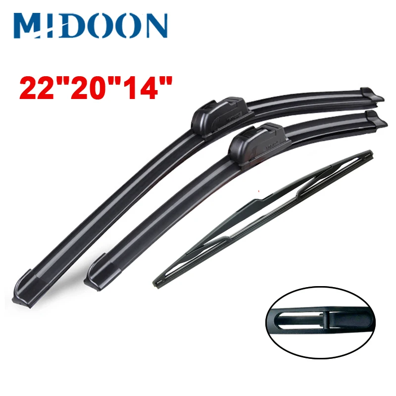 MIDOON Wiper Front &amp Rear Blades Set Kit For BMW X3 E83 2004-2010 Windshield Windscreen 22&quot20&quot14&quotB2 | Автомобили и