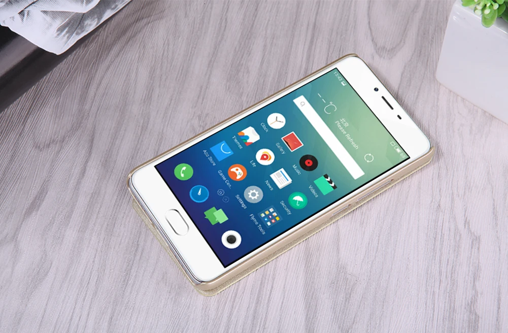 Чехол NILLKIN для Meizu M3S, Блестящий Защитный кожаный чехол, чехол для Meizu M3S для meilan 3s Mini, флип-чехол с умным режимом сна