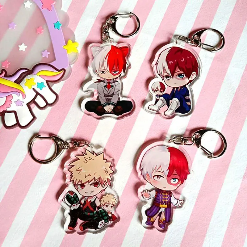 Anime My Hero Academia Boku No Keychain Acrylic Keyring Key Chain Pendants Gift for Kids | Украшения и аксессуары