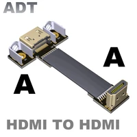 adt a a ribbon flat fpv hdmi compatible connector flexible cable hdmi compatible 2 0 a type male female 90 degree ffc 20pin