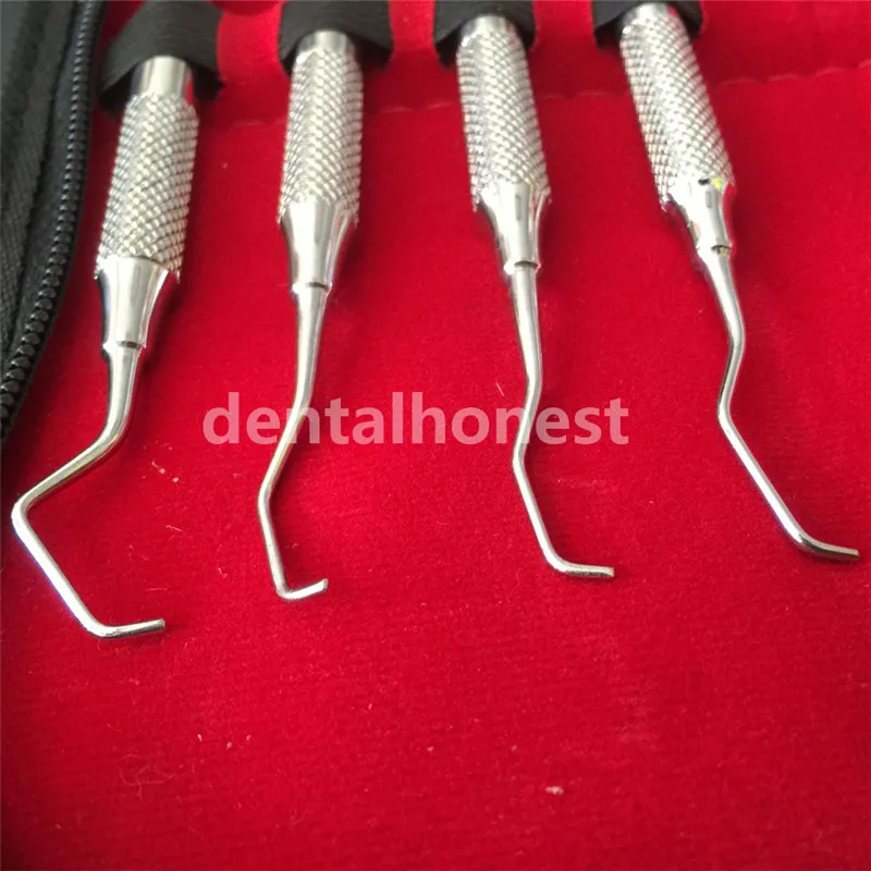 2019 new Dental Gracey curettes Set of 8 Periodontal Scaler Calculus Stainless Steel scaler dental tool kit teeth cleaning | Красота и