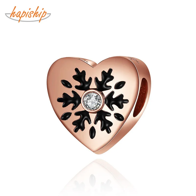 

Hapiship Топ новый оригинальный ромашка Мода Сладкая романтическая роза Сердце снег Шарм Бусины Подходит для браслета Женский DIY ювелирных изд...