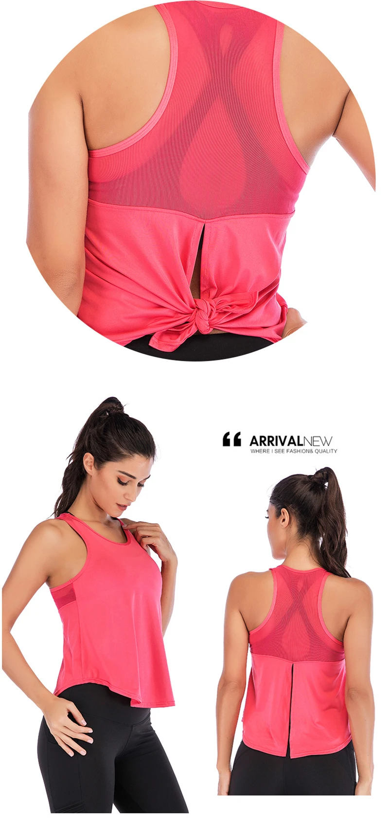Sport Top Jersey Woman T-shirt Active Crop Top Yoga Gym Fitness Sport Workout Sleeveless Vest Singlet Running Training Clothes