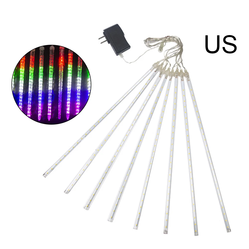 

8 PCS Meteor Shower Rain Lights LED Falling Rain Fairy String Lights Christmas Wedding Party Garden Yard Tree Decor