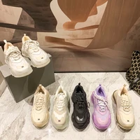 womens shoes old shoes lovers men and women air cushion tide 2021 new wild jelly thick soled increased casual sports shoes