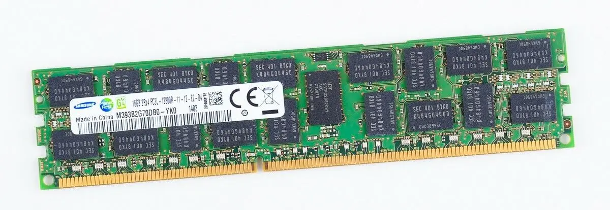 Samsung 16 Гб 2Rx4 PC3L 12800R DDR3 1600Mhz сервер модуль оперативной памяти M393B2G70DB0 YK0|Оперативная