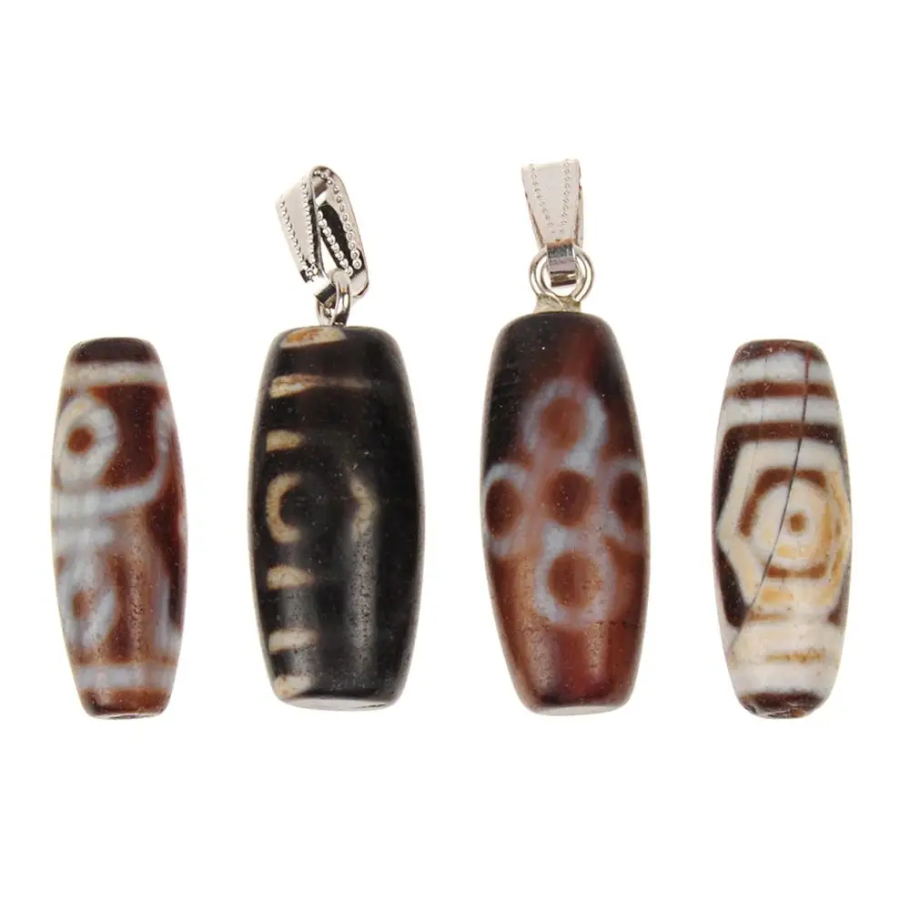 

12pcs Wholesale Elliptical beads Necklace Pendants For Jewelry Making Reiki Pendulum Amulet Healing Natural Stone Pendant