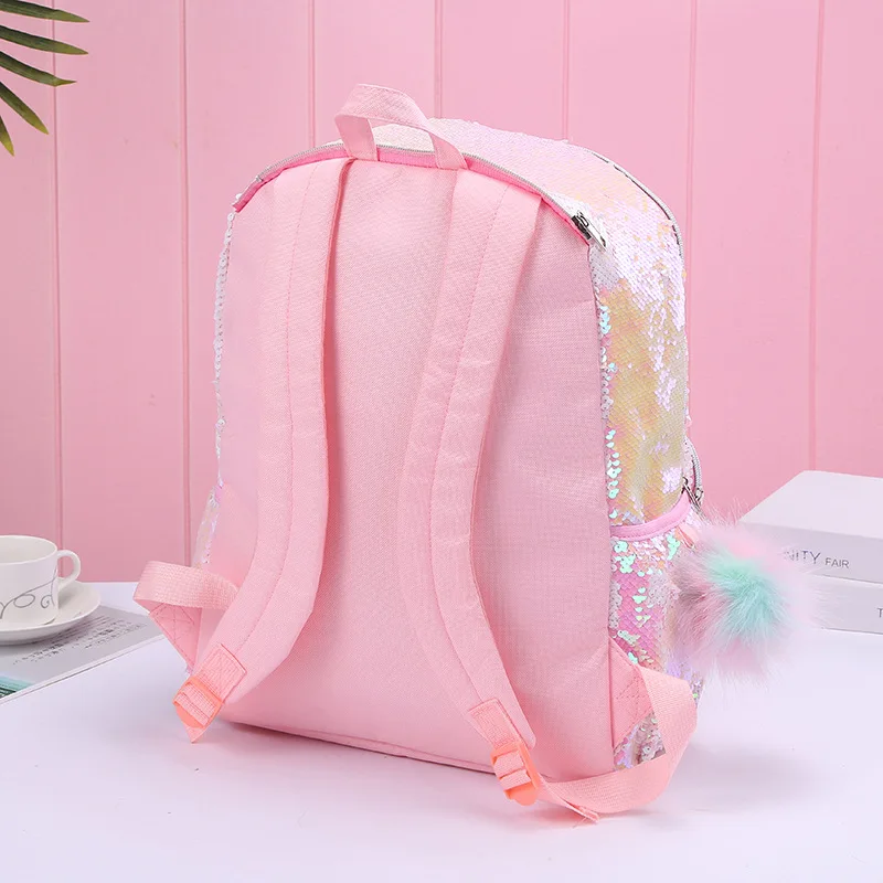 Girls Fashion Sequins Unicorn Backpack Children Large Capacity Book Bag Schooltas Satchel School Bag for Teenager Gilrs Student