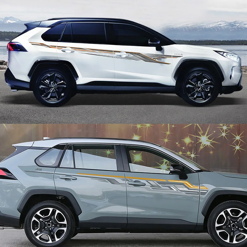 Автомобильная Двусторонняя наклейка на юбку автомобильная виниловая оболочка
