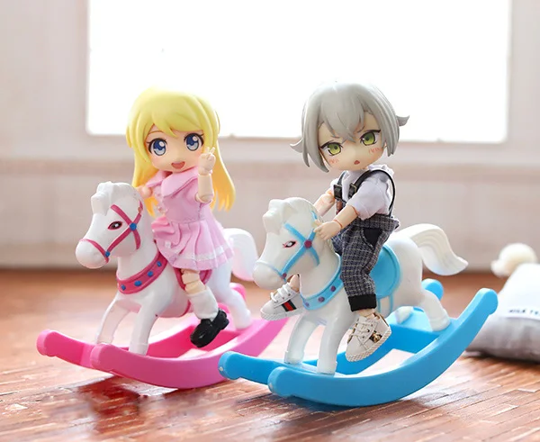 OB11 аксессуары для кукольного дома мини-лошадка-качалка 1/12 1/8 BJD ob11 cu-poche GSC глиняная