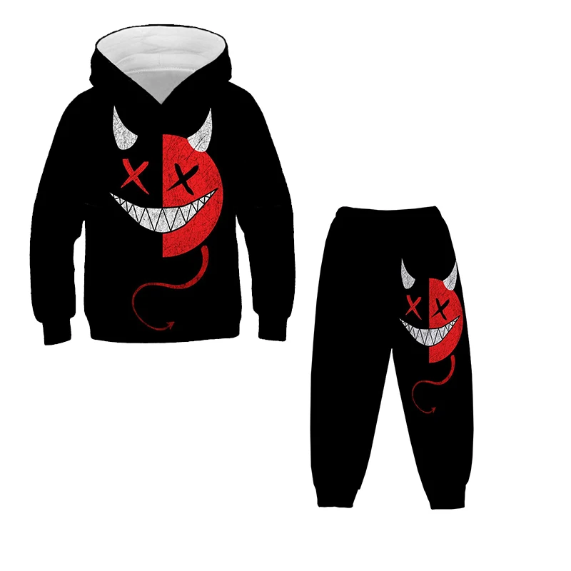 Новый стиль искусственная трехмерная печать худи для мальчиков и девочек