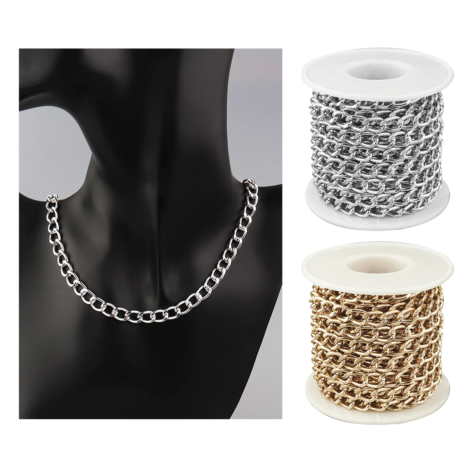 

Curb Chains Twisted Cross Cable Chain DIY Jewelry Findings Materials