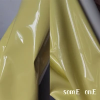 mirror pu patent leather light yellow waterproof diy patches cosplay decor props bags stage coat dress clothes designer fabric