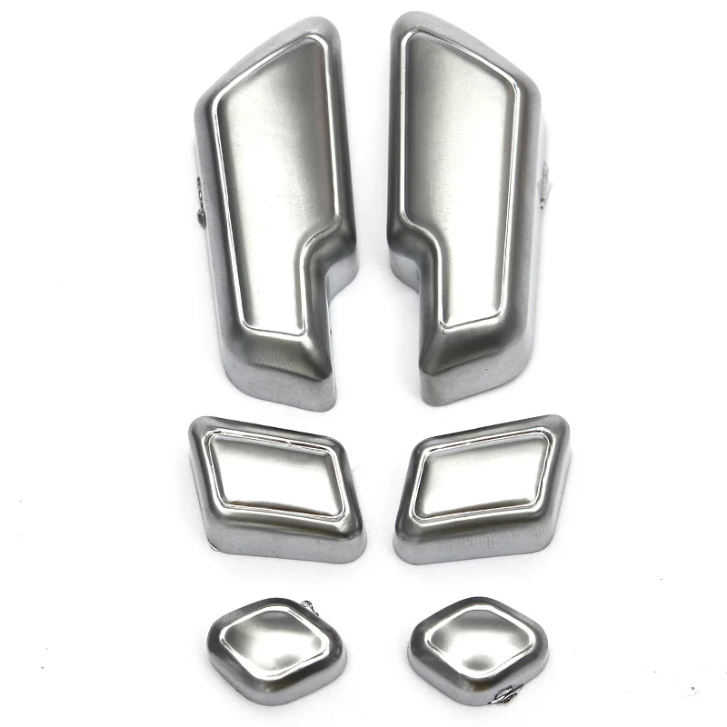 6 шт. хромированные кнопки регулировки сиденья автомобиля для Mercedes Benz E Class W204 W205