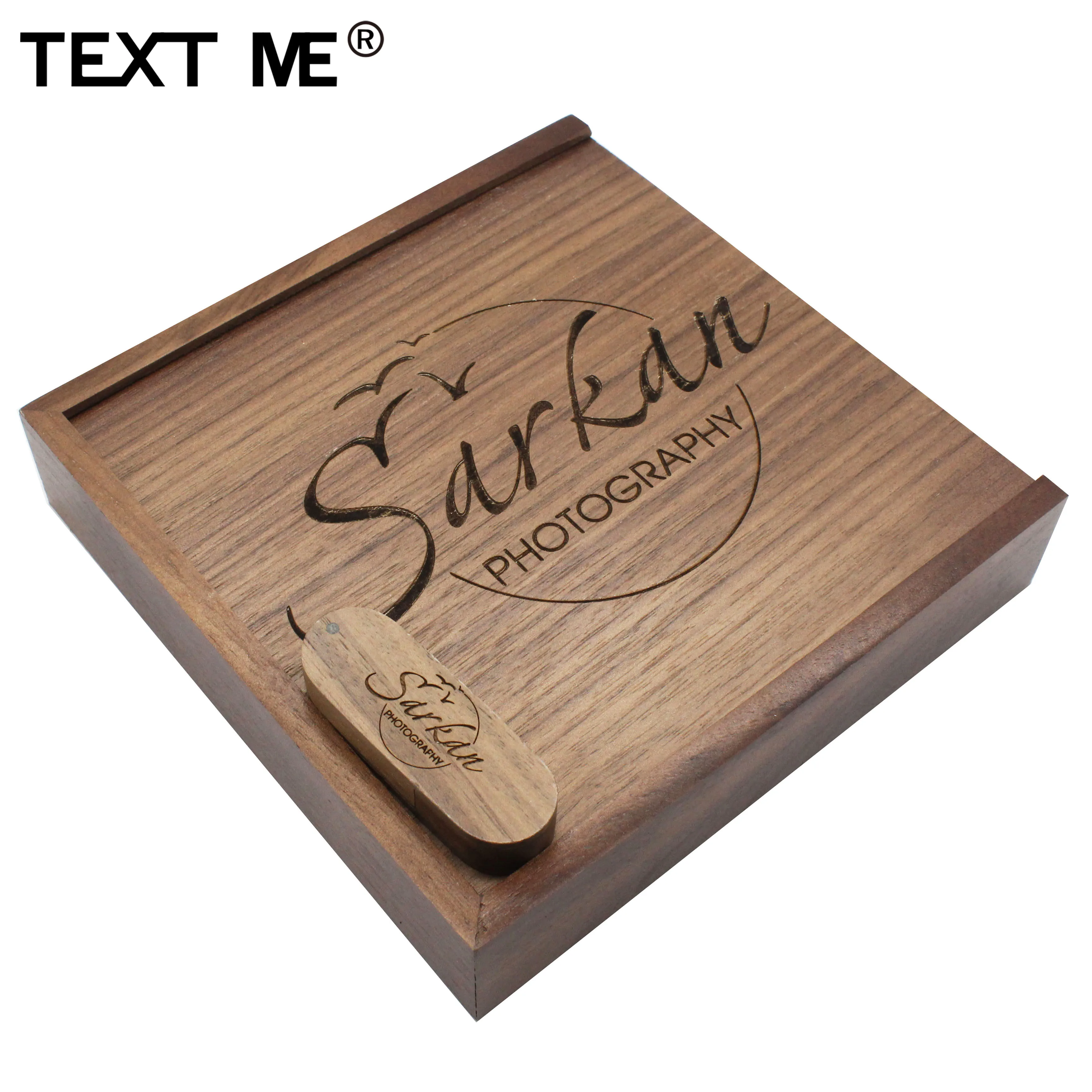 TEXT ME personalise (заказ 5 шт бесплатный логотип) USB + box Логотип на заказ флеш-накопитель 4