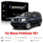 Canbus Светодиодная наружная внутренняя лампа для 2005-2012 Nissan Pathfinder R51 светодиодный стояночный указатель поворота, задний стоп-сигнал, противотуманные светильник