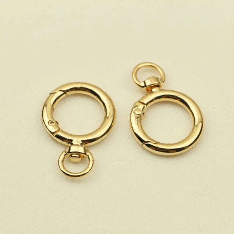Inner Diameter 19 mm 10pcs/lot Open coil spring Buckle bag hardware accessories ring hook buckles for Bag Chain | Багаж и сумки