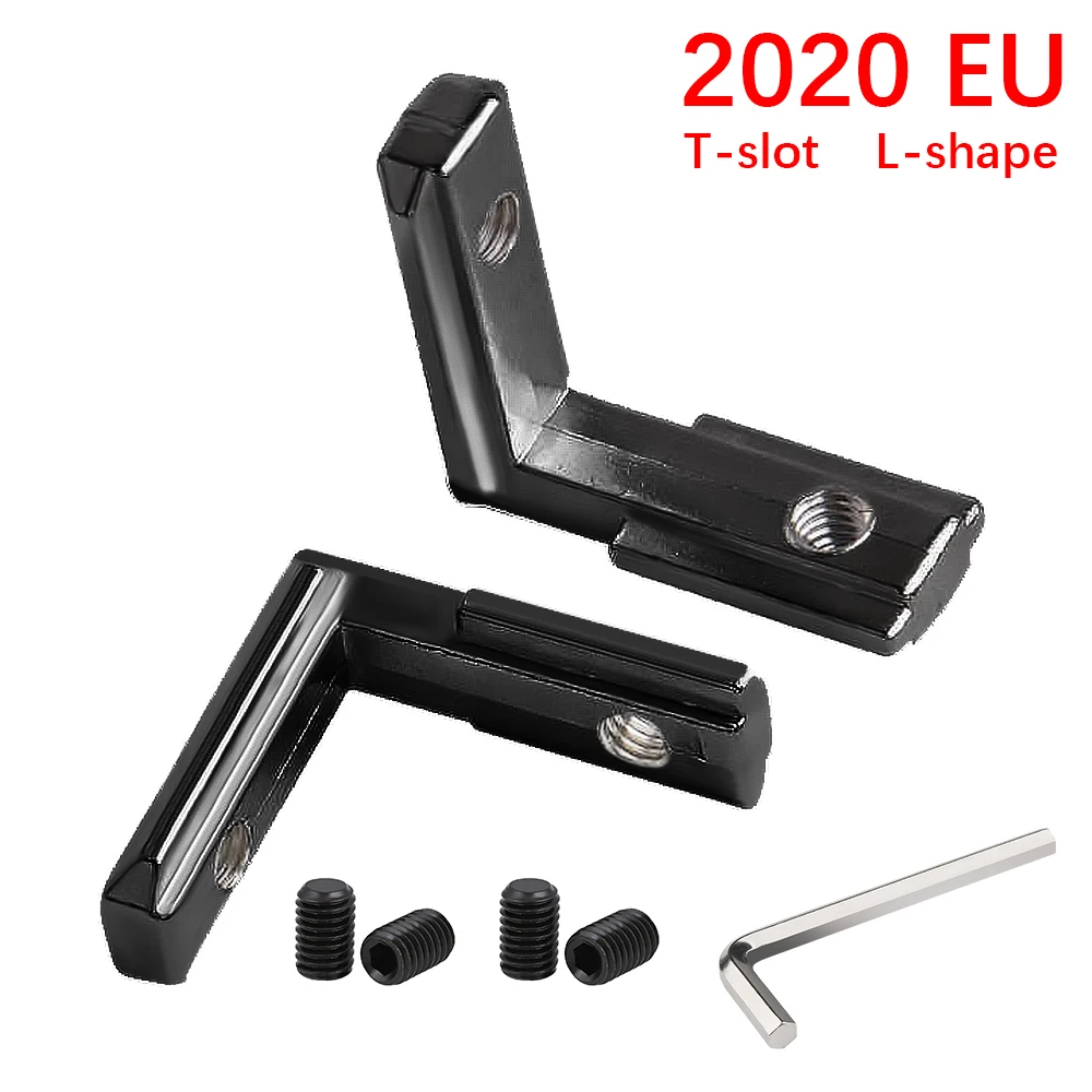 Черный Т образный внутренний угловой соединительный кронштейн L образной формы