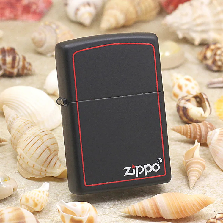 Подлинная масляная Зажигалка Zippo медная ветрозащитная черная матовая | Зажигалки -4000227780244