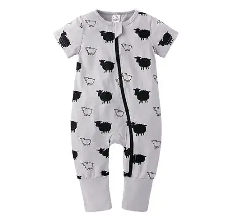 Детские комбинезоны унисекс Хлопковая одежда для мальчиков 0-24 месяцев Летний