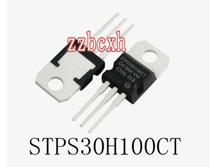 

10PCS/LOT New original In Stock STPS30H100CT TO-220 30A/100V