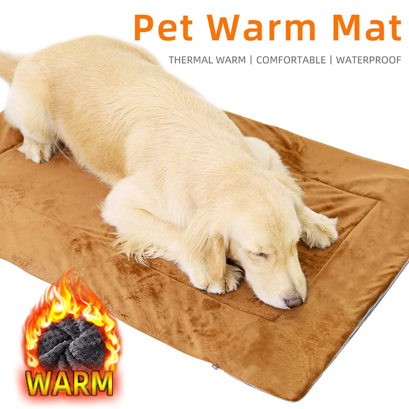 

Pet Dog Self Heating Mat Dog Super Soft Fleece Comfortable Warm Fleece Comfortable Kennel Sleeping Bed Dog Blanket Cat Bed